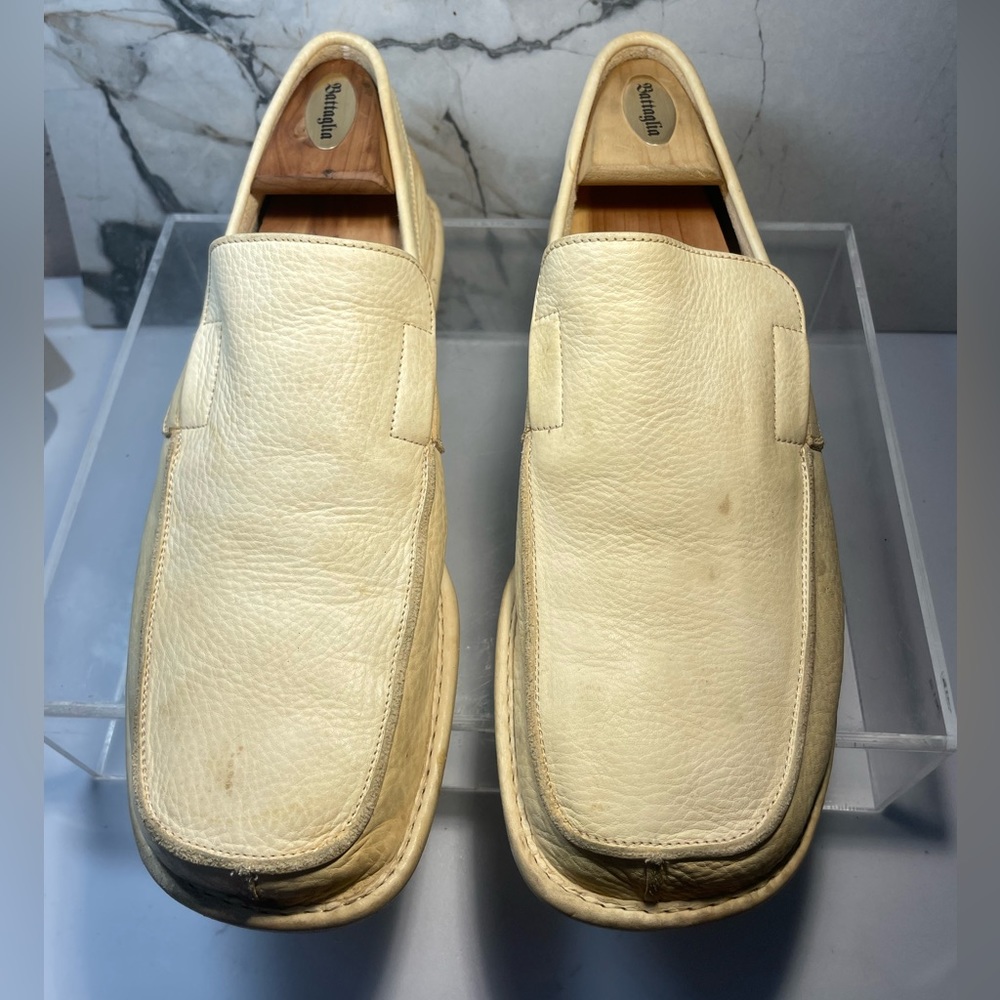 Cesare Paciotti leather loafers men sz 9 made in italy
